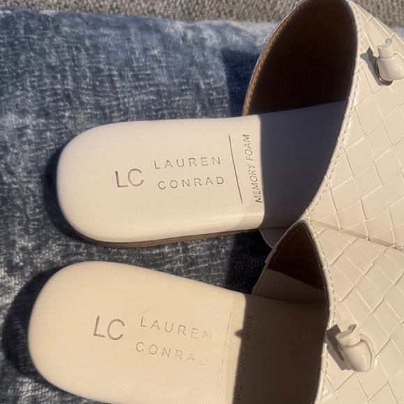 LC Lauren Conrad Beige Quilted Women's Sandals - Picture 9 of 10